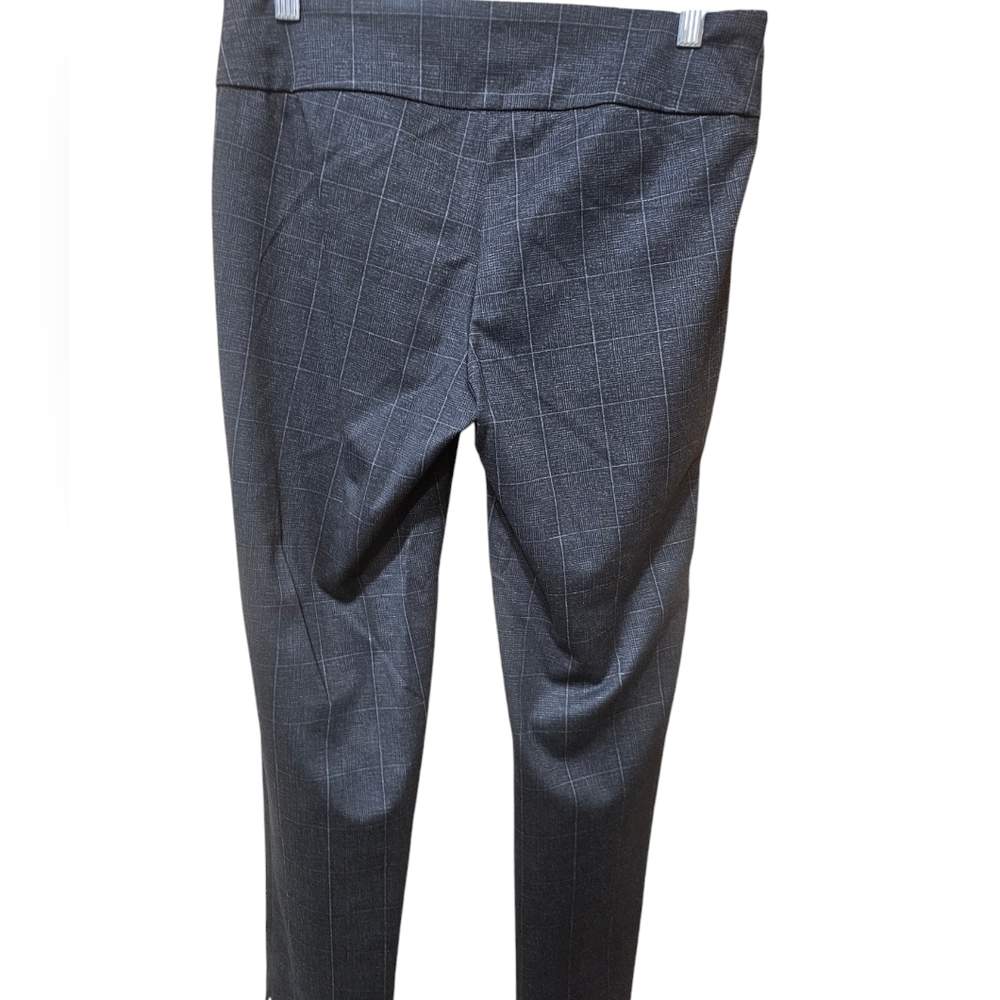 Women's‎ Zac and Rachel Gray grid pull on pants size medium - Picture 2 of 3